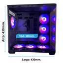 Gabinete Aconcawa Boris 6 coolers RGB ATX (GB-KIT006)