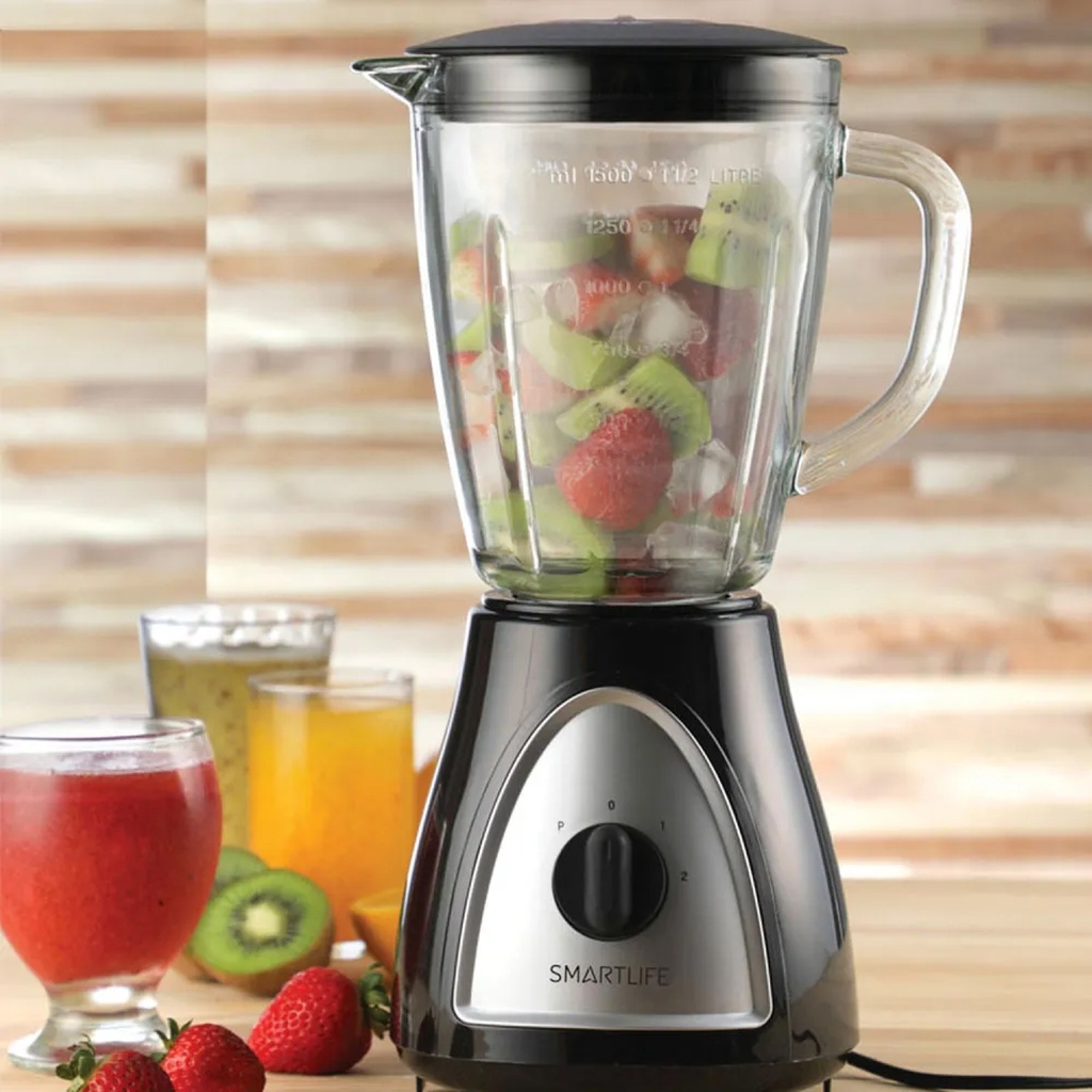 Licuadora Smartlife SL-BL1008BPN 1.5L 400 W color negra