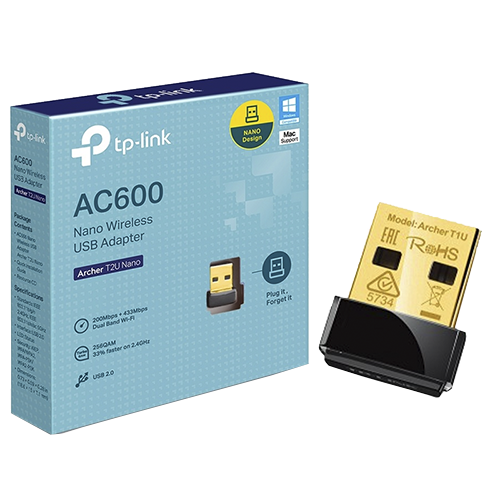TP-LINK PLACA DE RED WIFI USB (M) NANO AC600 (ARCHER T2U NANO)