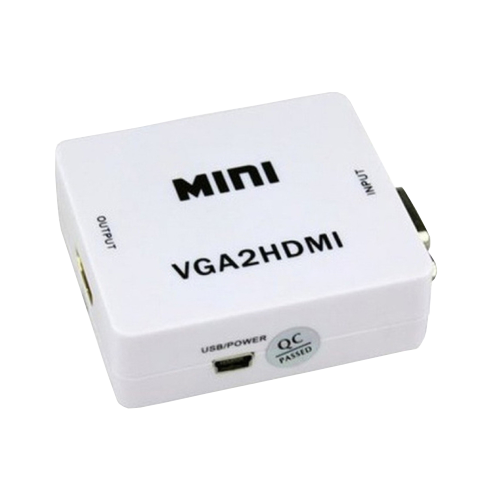 Adaptador VGA (H) con Jack 3.5 mm a salida HDMI (H) Netmak NM-HD2