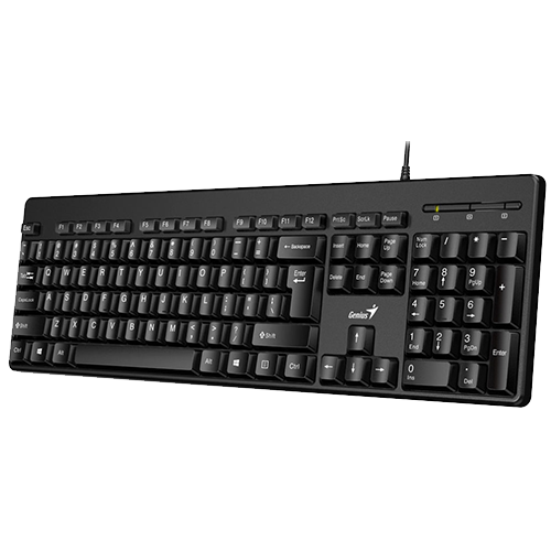 TECLADO GENIUS WIRED CLASSIC USB BLACK (KB-116 BLACK)