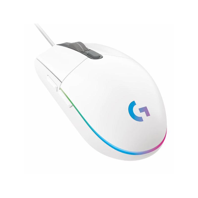 Mouses  LOGITECH G203 LIGHTSYNC WIRED USB WHITE (910-005794)