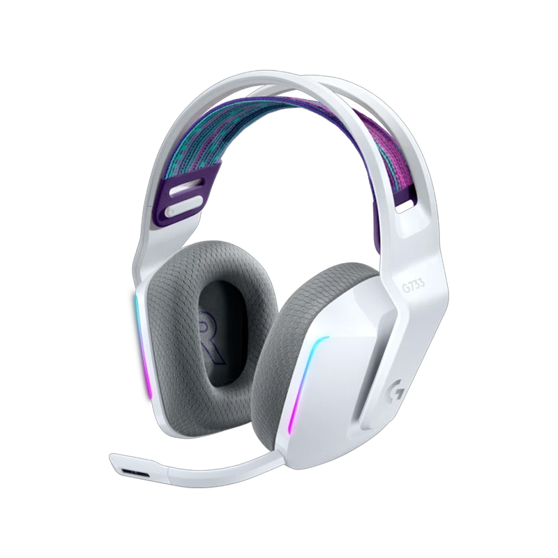 Auricular LOGITECH G733 LIGHTSPEED WIRELESS RGB GAMING HEADSET WHITE (981-000882)