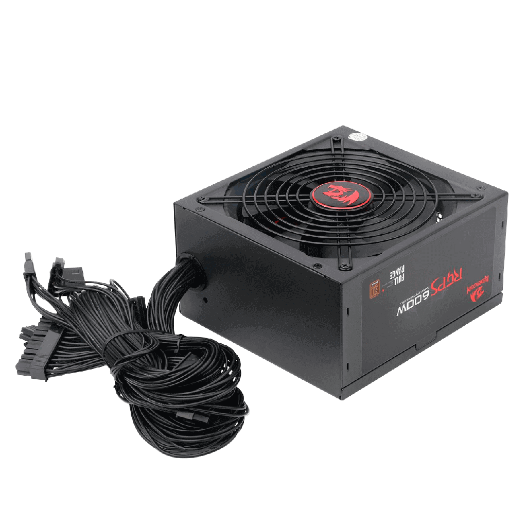 FUENTE 600W REDRAGON 80 PLUS BRONCE RGPS (GC-PS002) (6950376753588)