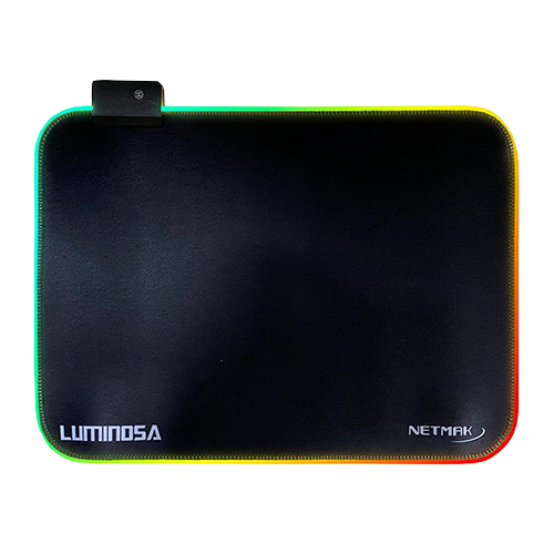 NETMAK MOUSE PAD GAMER RETROILUMINADO RGB USB (NM-LUMINOSA)