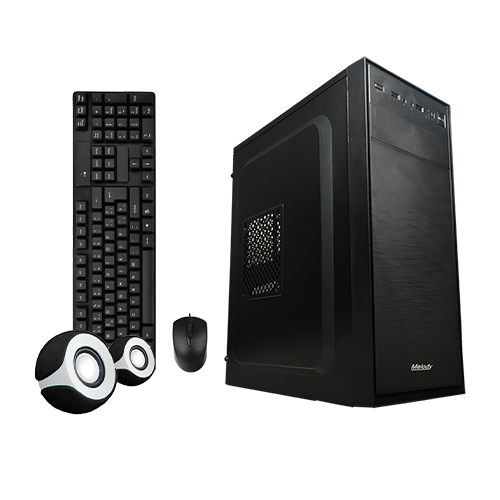 GABINETE KIT MELODY TECLADO MOUSE PARLANTES 550W (MKG-550-11)