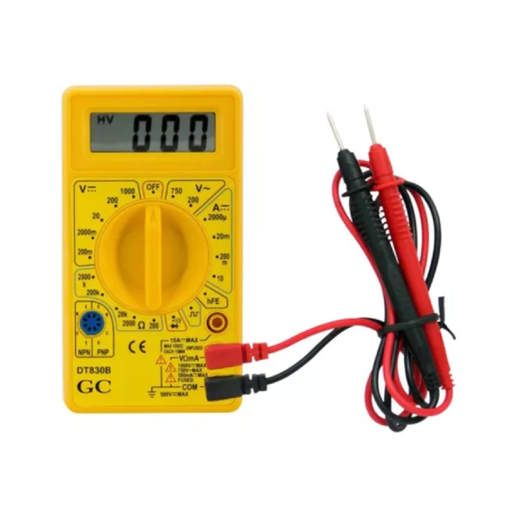 NETMAK TESTER DIGITAL CON BUZZER Y CABLES (NM-830)