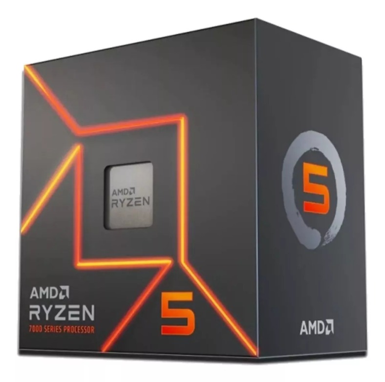 Procesadores  AMD RYZEN 5 7600 6C 3.8GHZ 5.1GHZ 38MB CACHE AM5 (100-100001015BOX)