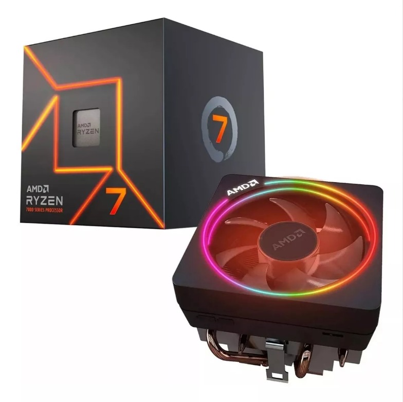 Procesadores  RYZEN 7 7700 8C 3.8GHZ 5.3GHZ 40MB CACHE AM5 (100-100000592BOX)