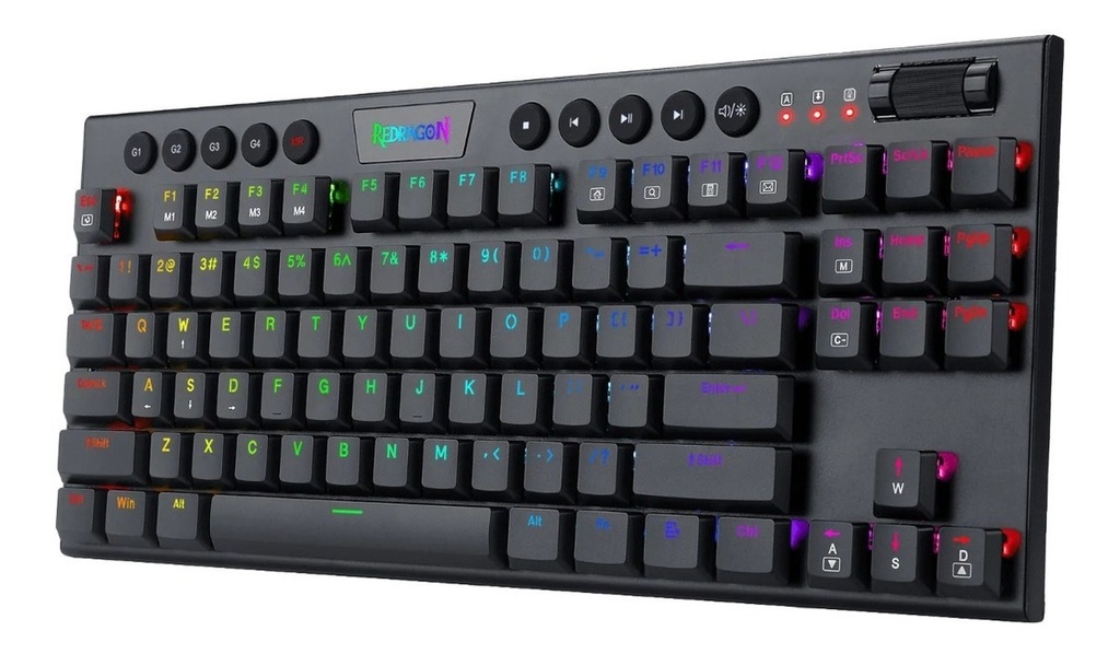 Teclado REDRAGON K622 HORUS TKL TIPO RGB MECANICO LATINO SWITCH RED BLACK (K622-RGB) (6950376710802)