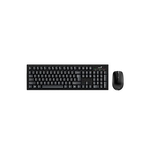 TECLADO Y MOUSE GENIUS WIRELESS 2.4GHZ BLACK KM 8101 COPILOT KEY (KM-8101 BLACK IA)
