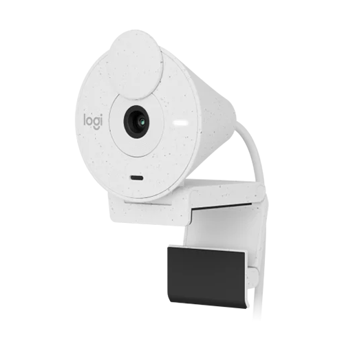 Camara web LOGITECH BRIO 300 FHD RAW WHITE (960-001440)
