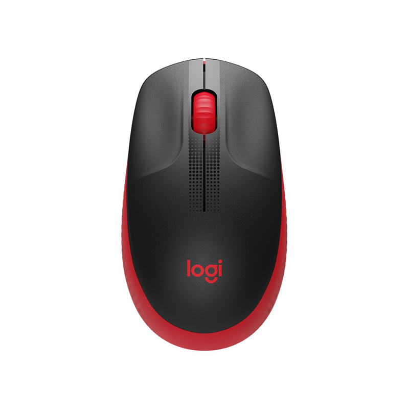 Mouses LOGITECH M190 WIRELESS NEGRO ROJO (910-005904)