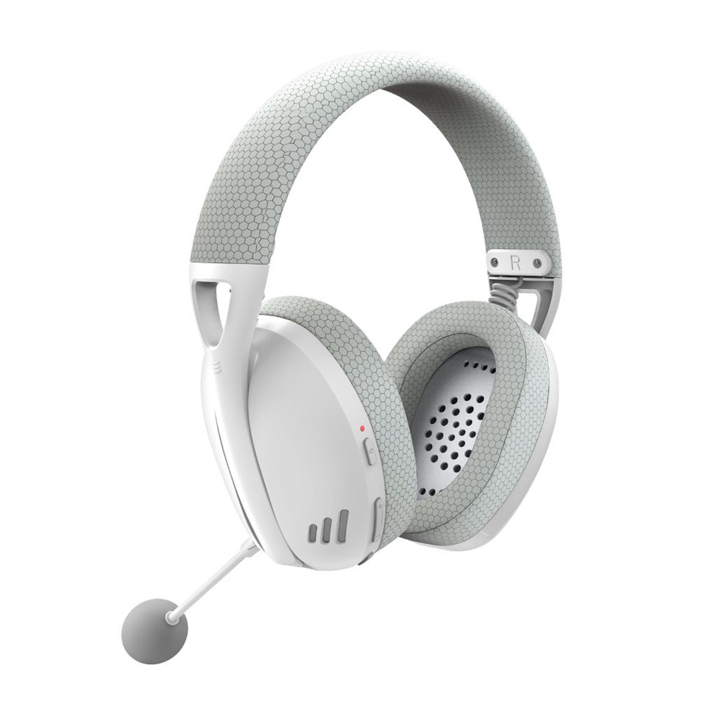 Auricular REDRAGON IRE PRO TRIPLE CONNECTION USB RECEIVER, BLUETOOTH AND USB CABLE WHITEGRAY (H848G) (6950376715401)