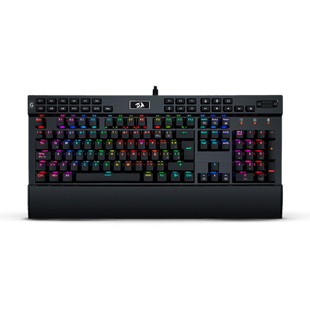Teclado REDRAGON YAMA BLACK RGB WIRED USB MECANICO SWITCH VIOLET LATINO (K550RGB-1) (6950376751546)