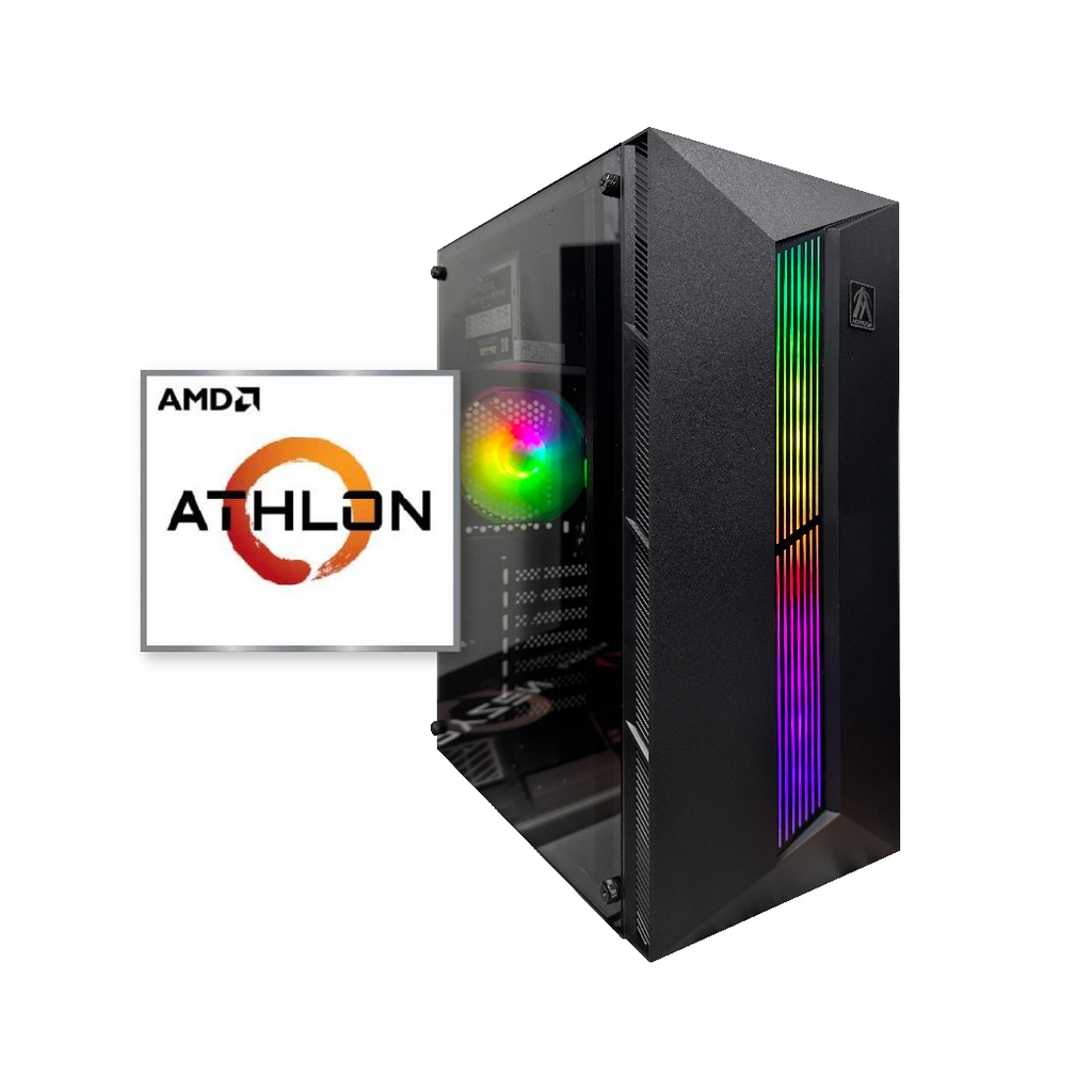 MELI PC ARMADA ATHLON 3000 8GB 240GB GABINETE RGB 600W WIFI
