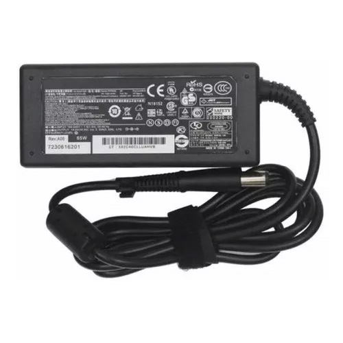 CARGADOR DE NOTEBOOK GENERICO HP 65W AC100-240VAC 50-60HZ 1.6A - DC 19.5V 3.33A (PA-1650-02HC)