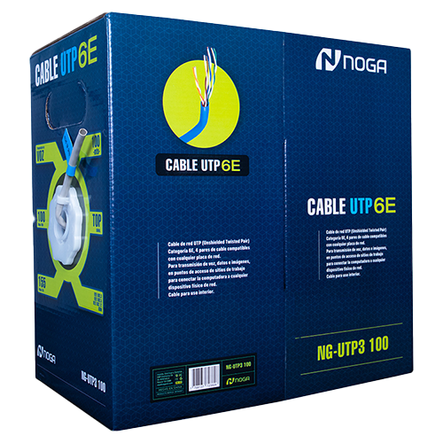 BOBINA NOGANET CABLE DE RED UTP C6E INTERIOR 100M (NG-UTP3)
