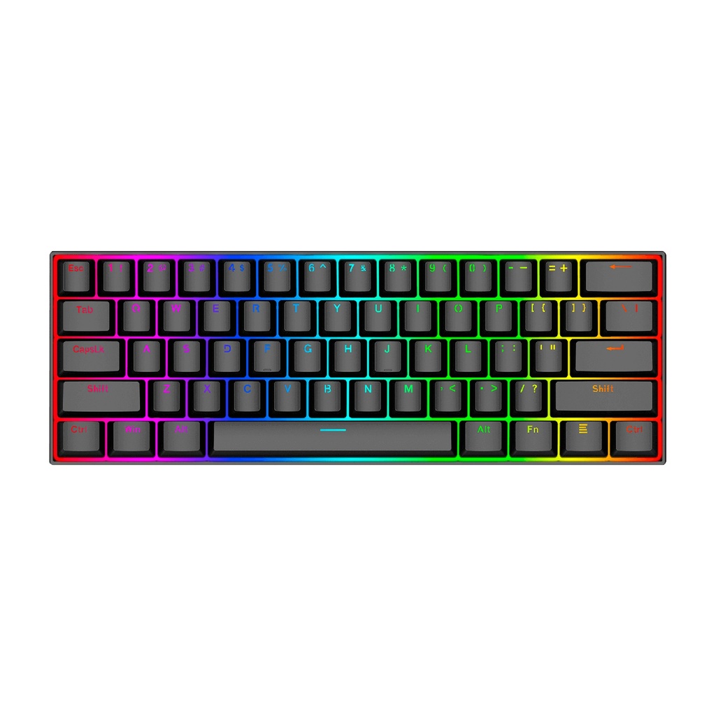 Teclado REDRAGON K630 DRAGONBORN BLACK TIPO USB RGB MECANICO LATINO SWITCH DUST-PROOF RED (K630RGB) (6950376713117)