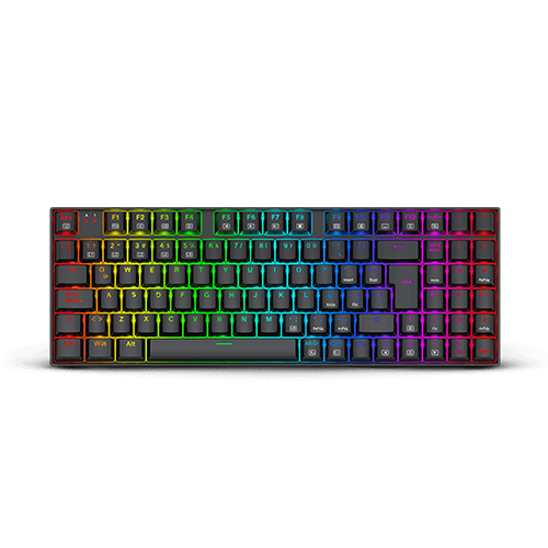 Teclado REDRAGON K669 ZIGGS BLACK TIPO USB WIRED RGB MECANICO LATINO SWITCH DUST-PROOF RED (K669-RGB) (6950376721921)