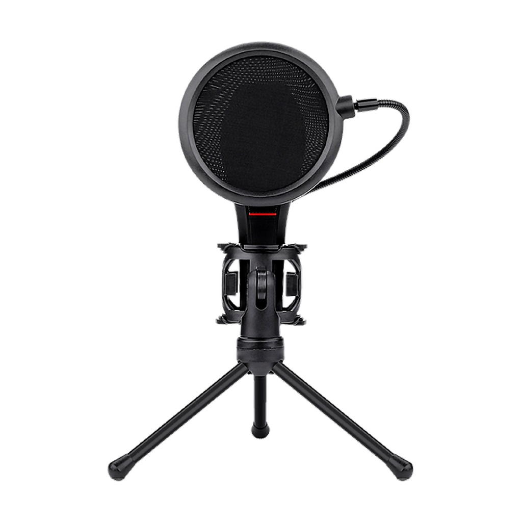 Micrófonos REDRAGON QUASAR 2 USB STUDIO MICROPHONE KIT BLACK (GM200-1) (6950376780898)