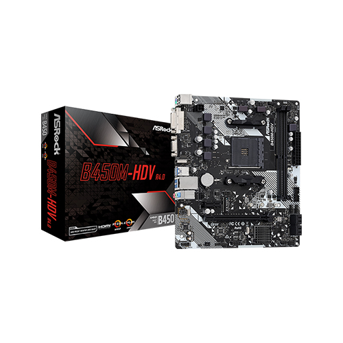 MOTHER ASROCK AM4 B450M-HDV R4.0 AM4 DDR4