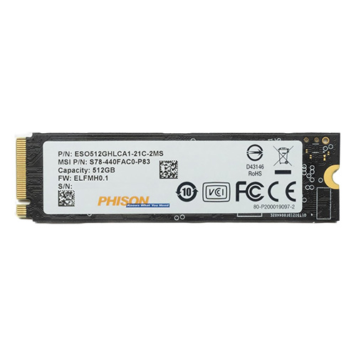 DISCO SOLIDO SSD PHISON 512 GB M2 NVME (ESO512GHLCA1) OEM