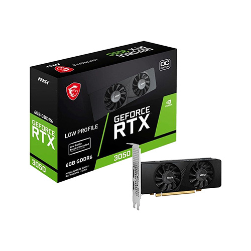 PLACA DE VIDEO MSI NVIDIA GFORCE LOW PROFILE RTX 3050 6GB GDDR6 (912-V812)