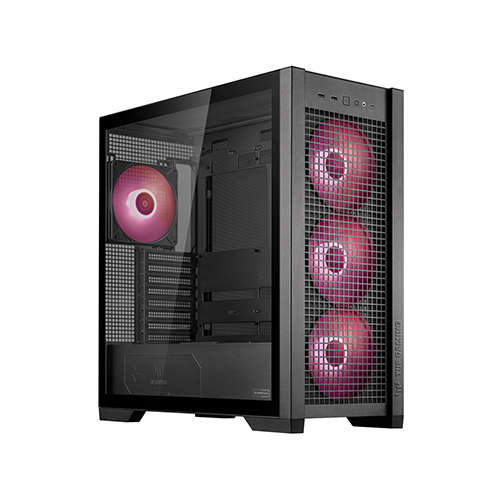 GABINETE ASUS TUF GAMING GT 302 BLACK (Ancho x Alto x Profundidad 235 x 520 x 485 mm ) (GT302/ARGB FANS/BLK)