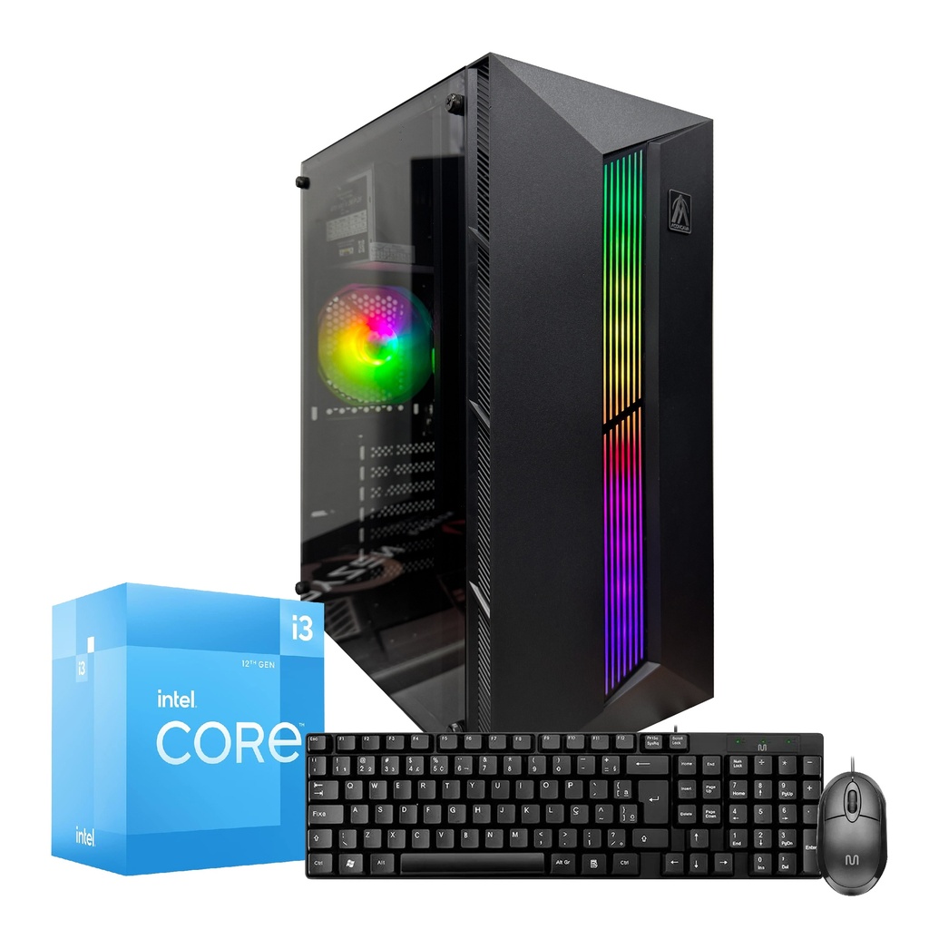 PC INTEL i3 13100 16GB 1TB GABINETE KIT