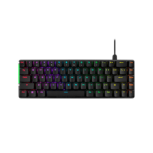 TECLADO ASUS M602 ROG FALCHION ACE MECHANICAL BLACK RGB SHITCH ROG NX RED INGLES (M602 FALCHION ACE/NXRD/BLK/US/PBT)
