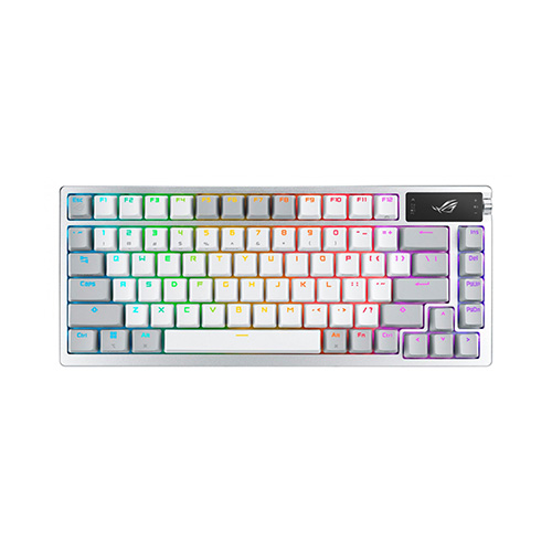 TECLADO ASUS M701 ROG AZOTH MECHANICAL WHITE RGB SHITCH ROG NX STORM INGLES (M701 ROG AZOTH/NXSM/CA/PBT/WHT)