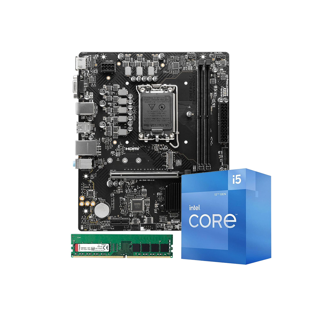 Combo Actualización Intel Core i5 12400 + Mother + 8gb ddr4