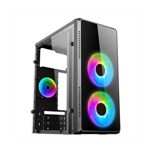 GABINETE GAMER ZER01 GAMING CENTAURI 3 FAN FIXED RGB (305*170*350mm)