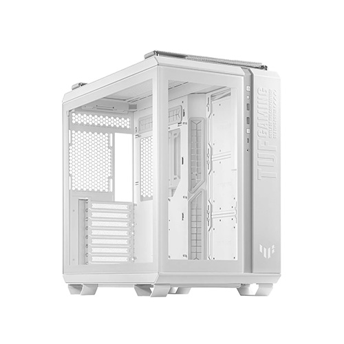 GABINETE ASUS TUF GAMING GT 502 HORIZON WHITE (Ancho x Alto x Profundidad  285 x 450 x 446 mm ) (GT502 FV/WHT/TG)