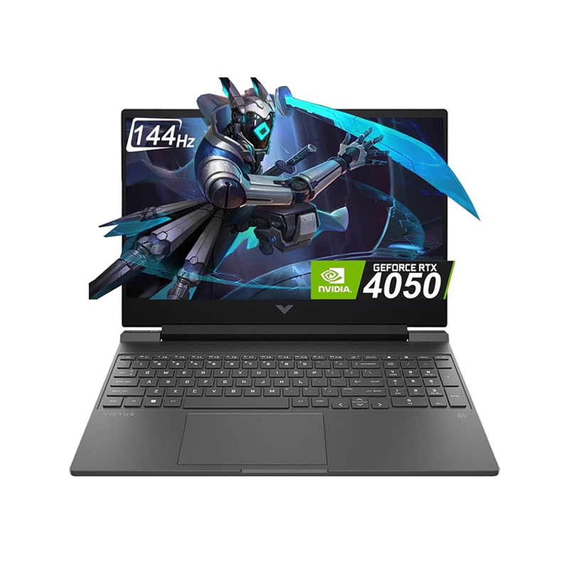 Notebook HP VICTUS MICA SILVER INTEL I5-13420H 15.6 FHD IPS 144HZ 16GB RAM DDR4 512GB SSD M.2 NVIDIA GEFORCE RTX 4050 6GB GDDR6 WINDOWS 11 HOME TECLADO INGLES (B8LN4UA ABA)