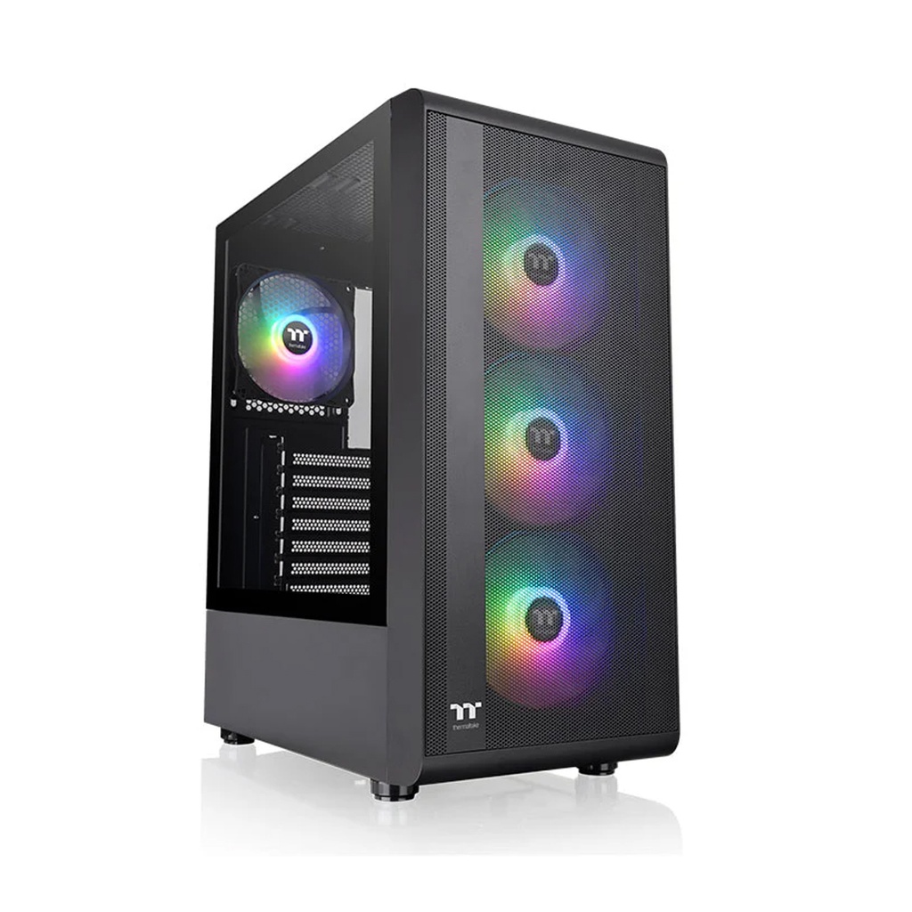 Gabinete THERMALTAKE S200 PLUS TG ARGB BLACK TEMPERED GLASS (CA-1X2-00M1WN-01)