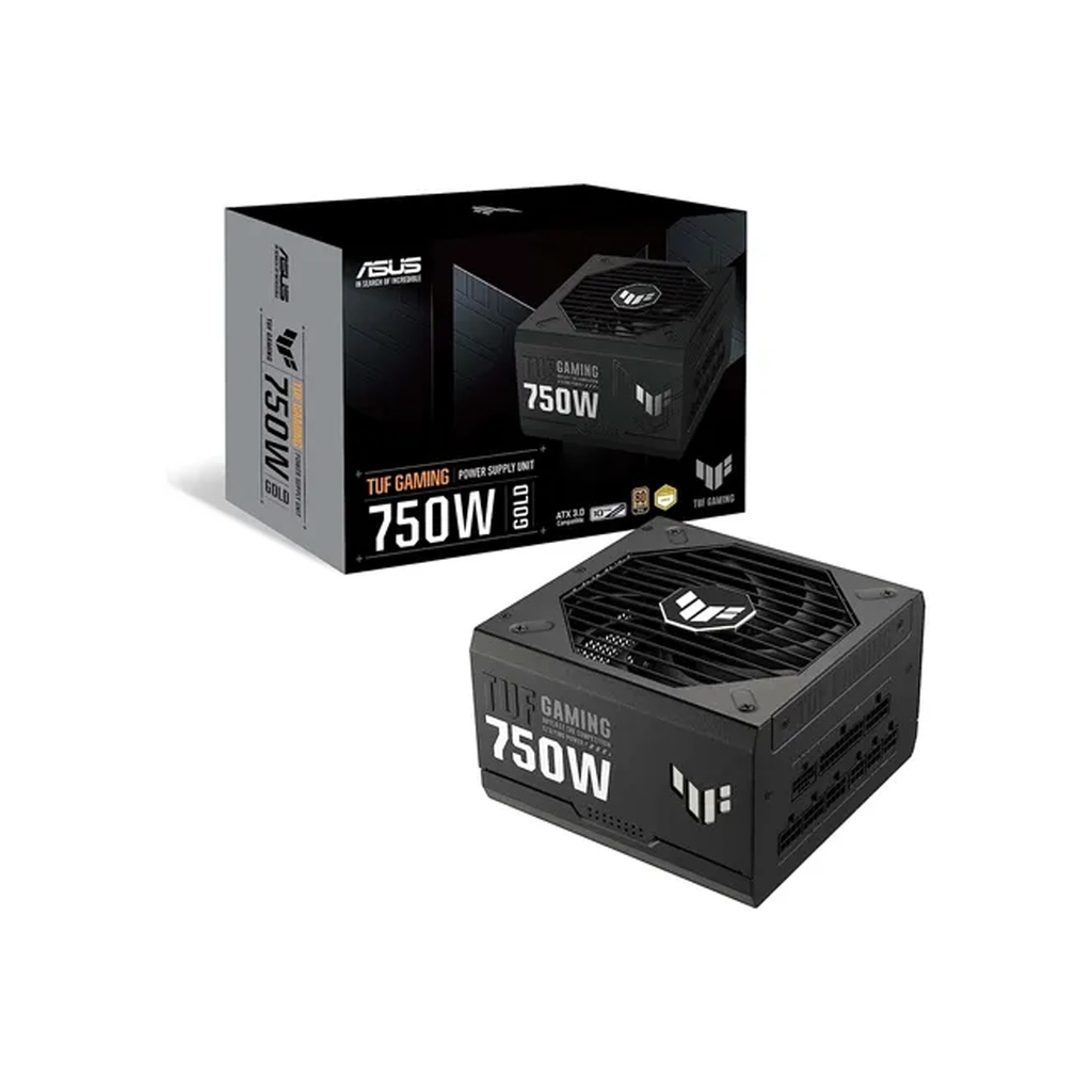 FUENTE ASUS TUF GAMING 750W BLACK POWER SUPPLY 80 PLUS GOLD SIN CABLE POWER (TUF-GAMING-750G)