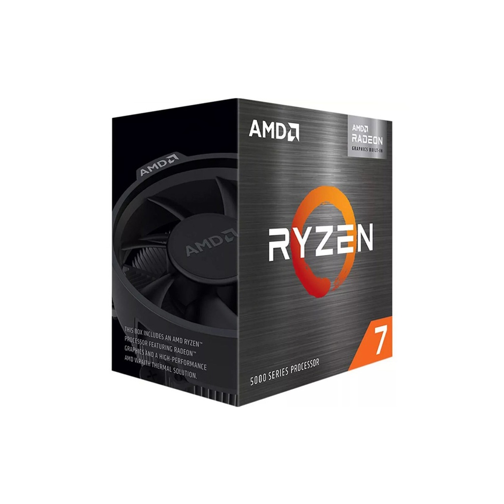 Procesador RYZEN 7 5700 8C 3.7GHZ 4.6GHZ 20MB CACHE AM4 S/VIDEO (100-100000743BOX)