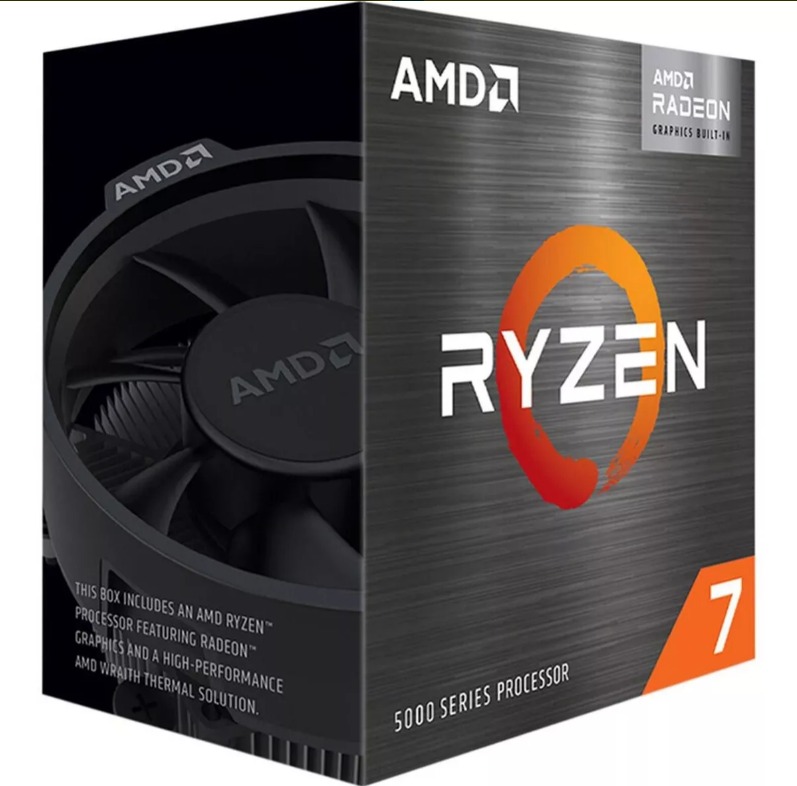Procesadores  RYZEN 7 5700 8C 3.7GHZ 4.6GHZ 20MB CACHE AM4 S/VIDEO (100-100000743BOX)