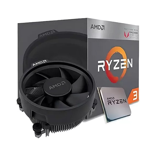 Procesadores  RYZEN 3 3200G 4C 3.6GHZ 4.0GHZ 6MB CACHE CON VGA AM4 OEM + COOLER