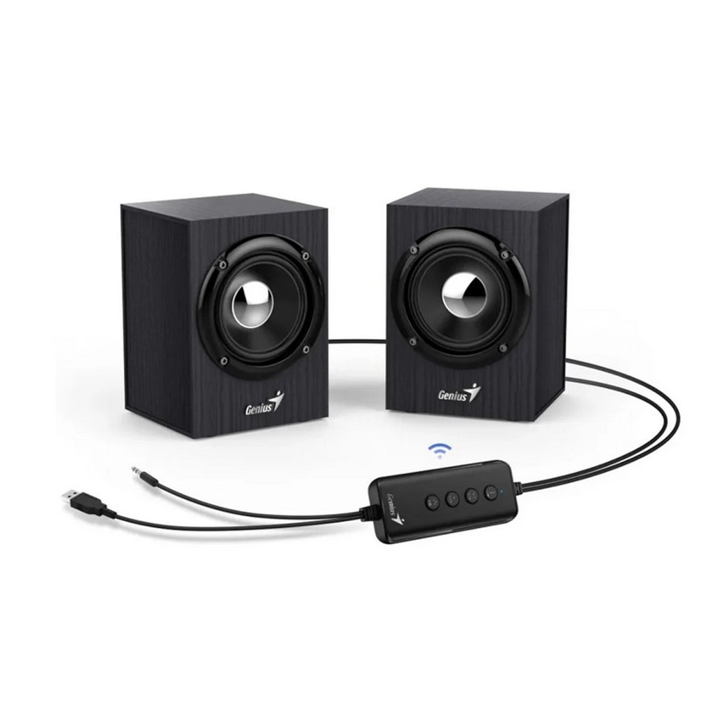 PARLANTE GENIUS BLACK GRAY RMS 4W PLUG 3.5MM - BLUETOOTH (SP-HF385BT)