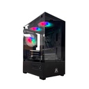 GABINETE ACONCAWA AURA V1 F-600W 5 COOLER FAN ARGB MICRO ATX (ACW-401)
