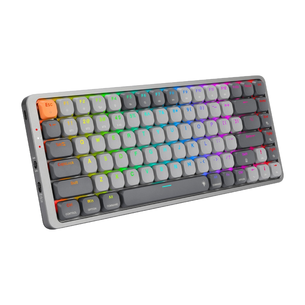 Teclado REDRAGON K652GG AZURE PRO TIPO USB WIRED - WIRELESS 2.4GHZ BLUETOOTH RGB MECANICO LATINO SWITCH DUST-PROOF RED (K652GG-RGB-PRO) (6950376727817)