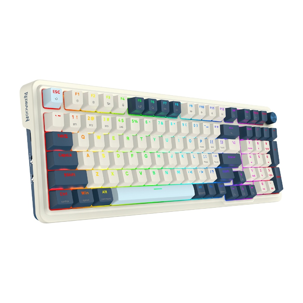Teclado REDRAGON EISA PRO TIPO USB WIRE-WIRELESS RGB MECANICO INGLES SWITCH RED (K686WB-RGB-PRO) (6950376730305)