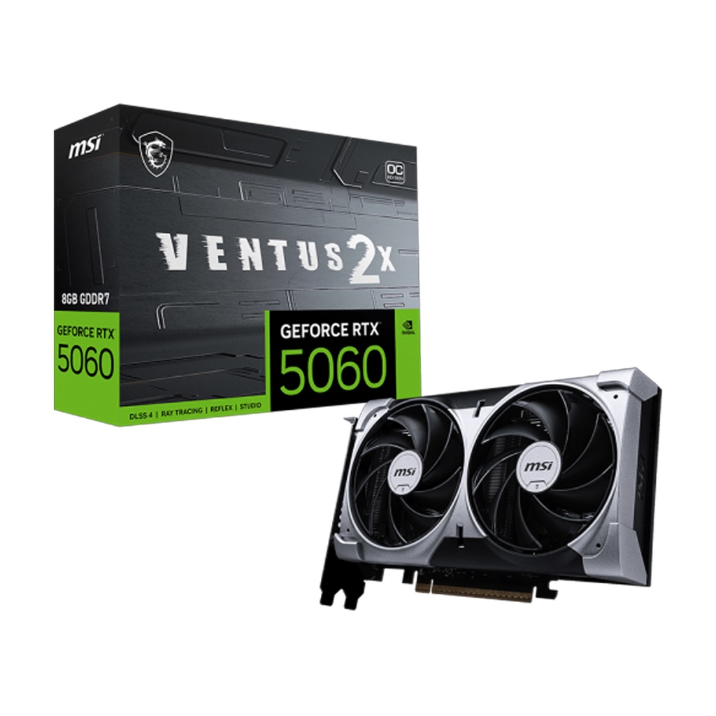 PLACA DE VIDEO MSI NVIDIA GFORCE GAMING RTX 5060 8GB GDDR7 OC EDITION (912-V537)
