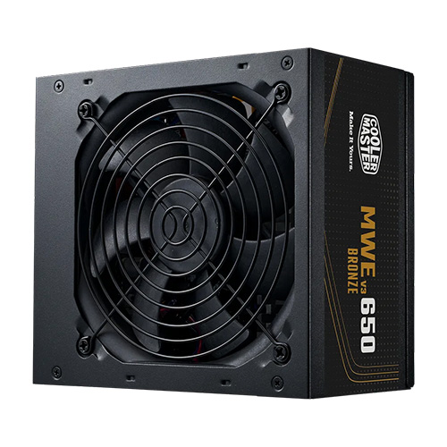 FUENTE COOLER MASTER MWE V3 650W 80 PLUS GOLD NM FR (MPE-6502-ACAAG-3BAR)