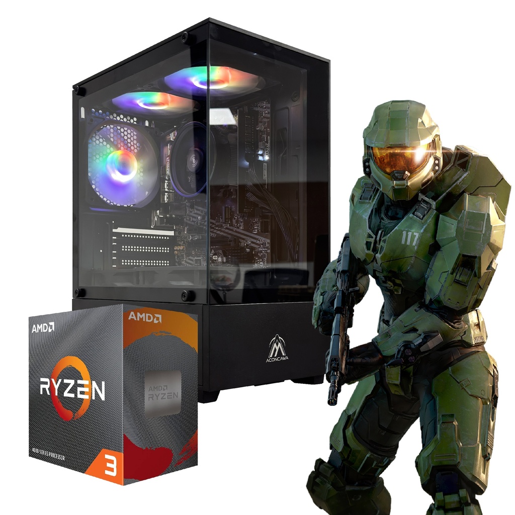 PC GAMER RYZEN 3 3200G 16GB 480GB KIT RGB WIFI AURA