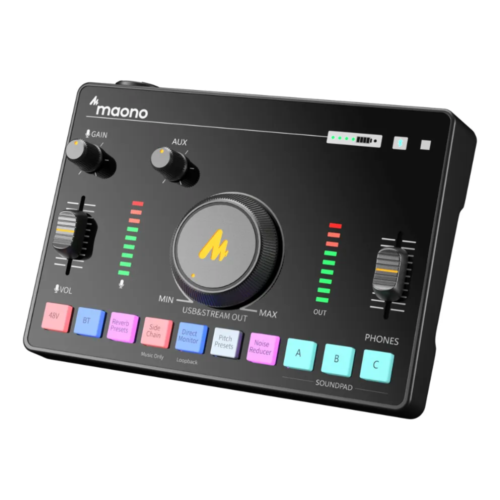 Streaming CONSOLA MIXER MAONO AMC2 NEO STREAM DECK (AMC2 NEO BLACK) (6972237681847)