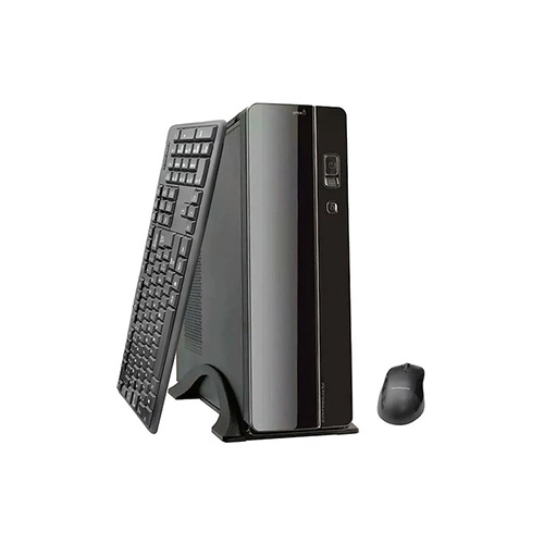 GABINETE PERFORMANCE NSV2 KIT X3 SLIM BLACK FUENTE TECLADO MOUSE (DX-ATX600-5830)